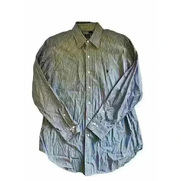 Polo Ralph Lauren Other - Polo Ralph Lauren Men's Shirt Size 16‎ 32/33 Andrew Collared Striped Long Sleeve